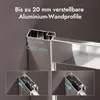 doporro 70x90cm Eckeinstieg Duschkabine Schiebetür Produktbild-Vorschau 7