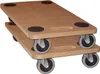 BigDean 2x Möbelroller Transportroller 250kg Rollbrett MDF Produktbild-Vorschau 1