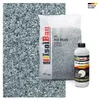 Isolbau Steinteppich Set Marmorkies Ice Blue 1-4 mm 25 kg + Bindemittel Grau bis 2,5 m² Innen Außen Produktbild-Vorschau