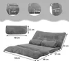 COSTWAY Klappbares Bodensofa, 3 in 1 Schlafsofa mit Produktbild-Vorschau 7