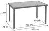 Poly-Rattan Tisch HWC-G19, Gartentisch Balkontisch, Produktbild-Vorschau 7