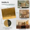 WordClock Jupiter Edelstahl gelasert in Gold - elegante Produktbild-Vorschau 8