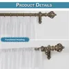 Tende bianche con balza, set da 2, 132x244 cm. Tende Anteprima dell’immagine prodotto 2