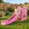 Aga4Kids Šmykľavka s držadlom 170 cm Ružová Náhľad obrázku produktu 3