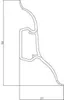 DQ-PP Sockelleiste 200cm PVC + Dübel Fussleiste Produktbild-Vorschau 2