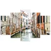 5-teiliges leinwandbild venedig 100x70 cm Feeby braun Produktbild-Vorschau 3