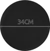 A black circular object with a measurement line and text indicating its size. Náhľad obrázku produktu