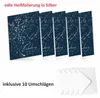 10 Klapp-Einladungskarten Splash Silber marine inkl. 10 Produktbild-Vorschau 6