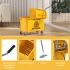 Wózek sprzątający HOMCOM 20 l z prasą i zestawem do Podgląd zdjęcia produktu 8