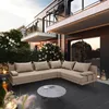 TRADA Gartensofa lounge set Bahama M Beige Gartenmöbel set Produktbild-Vorschau 1