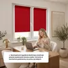 Estika Roleta bez vŕtania - 75 x 220 cm - Tmavočervená - Náhľad obrázku produktu 4
