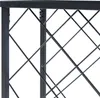 Close-up of a black metal wine rack. Podgląd zdjęcia produktu