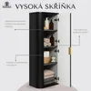 RODAN | Koupelnová Vysoká Skříňka - 139 CM - Černý Mat - Náhled obrázku produktu 3