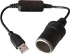 USB-A-Stecker auf 12-V-Zigarettenanzünder-Adapterkabel Produktbild-Vorschau 1