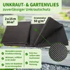 TTL GARDEN Unkrautvlies 30m² 2x15m schwarz Gartenvlies Produktbild-Vorschau 2