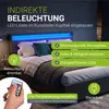 Juskys Polsterbett Lyon 180 x 200 cm mit Bettkasten, LED Produktbild-Vorschau 3