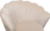 Poltrona "Floria" in velluto - 75 x 68 x 77,5 cm - Beige Anteprima dell’immagine prodotto 5