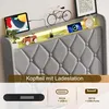 Letto imbottito INONEFT, 90x200 cm, con contenitore, letto Anteprima dell’immagine prodotto 4