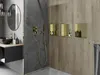 Mexen X-Wall-R półka wnękowa z kołnierzem 30 x 30 cm, złota Podgląd zdjęcia produktu 5