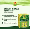 A marketing image for COMPO Rasenunkraut-Vernichter Perfekt, showing the product packaging and key benefits. Produktbild-Vorschau