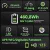 HITWAY 27,5 Zoll E Bike,21-Gang E-Fahrrad ,MTB Citybike, Produktbild-Vorschau 2