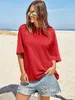 Locker sitzendes Damen-T-Shirt, kurze Ärmel, Produktbild-Vorschau 3