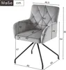 MODFU Esszimmerstuhl  Küchenstuhl Relaxsessel 6er set  mit Produktbild-Vorschau 7