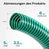Wiltec Teichschlauch 5m, flexibel, 38mm (1 1/2") grün -  Produktbild-Vorschau 3