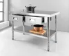 Better Home Edelstahltisch mit 2 Schubladen, ca. 120 x 60 x Produktbild-Vorschau 2