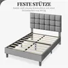 Yaheetech Polsterbett Doppelbett 140 x 200 cm, Bettgestell Produktbild-Vorschau 8