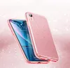 A rose gold glitter phone case is shown diagonally, with the phone screen visible. Náhľad obrázku produktu