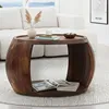 FineBuy Couchtisch Sheesham Massivholz rund 60cm · Produktbild-Vorschau 2