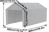 UISEBRT 3x6m Große Zeltgarage Garagenüberdachung - Produktbild-Vorschau 7