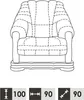 Sofagarnitur 3+1 Sitzer Klassischer Wohnlandschaft Sofas Produktbild-Vorschau 4