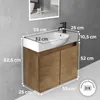Alpenberger Waschbecken mit Unterschrank 55 cm | Gäste WC Produktbild-Vorschau 6