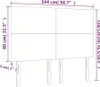 CLORIS LED Kopfteil Dunkelbraun 144x5x118/128 cm Stoff 2024 Produktbild-Vorschau 6
