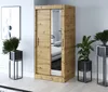 Kleiderschrank mit Spiegel - 90x200cm - Artisan Eiche - Produktbild-Vorschau 2