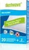 The image shows the packaging of vacuum cleaner bags and microfilters. Produktbild-Vorschau