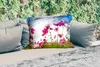MuchoWow® Outdoor Kissen - Blumen - Rosa - Cosmea - 60x40 Produktbild-Vorschau 2