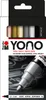 Marabu YONO Marker set METAL, Schwarz, Gold, Rose, Silber, Produktbild-Vorschau 1