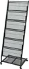 vidaXL Zeitschriftenständer 47,5×43×133 cm Schwarz A4 Produktbild-Vorschau 5
