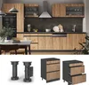 Mobiletto base per cucina Vicco R-Line Quercia dorata 60 cm Anteprima dell’immagine prodotto 3