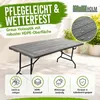 Buffettisch Klapptisch 180 x 75 cm Holzoptik klappbar Produktbild-Vorschau 5