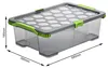 Rotho 3er Set Aufbewahrungsbox 30L Evo Total Protection - Produktbild-Vorschau 2