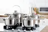 Komplet garnków Bahama 8-elementowy stal nierdzewna satyna Náhled obrázku produktu 2