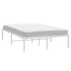 vidaXL Bettgestell Metall Weiß 120x190 cm -  Betten & Produktbild-Vorschau 4