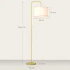 HOMCOM Vloerlamp voor de woonkamer, staande lamp met Productafbeelding-voorbeeld 3