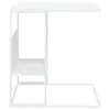 Bočný stolík biely 55x36x59,5 cm spracované drevo Náhľad obrázku produktu 3