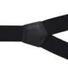 Hosenträger Schwarz 4 cm drei Clips Maisstruktur Produktbild-Vorschau 4