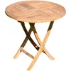AS-S TEAK runder Klapptisch Gartentisch Holztisch Garten Produktbild-Vorschau 1